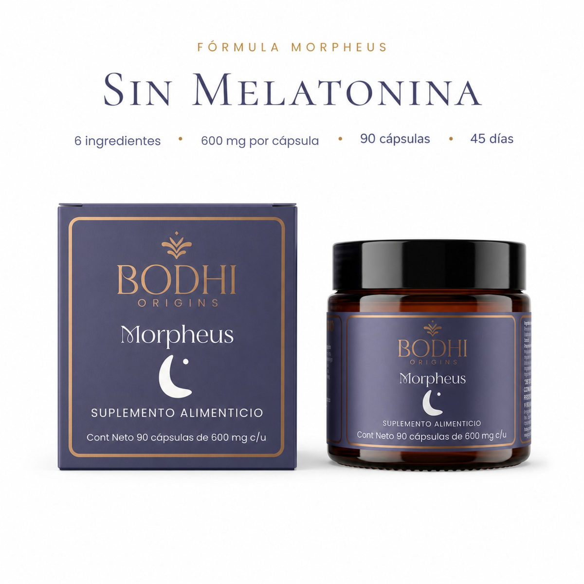 Morpheus — Fórmula nocturna · Sistema 4 en 1