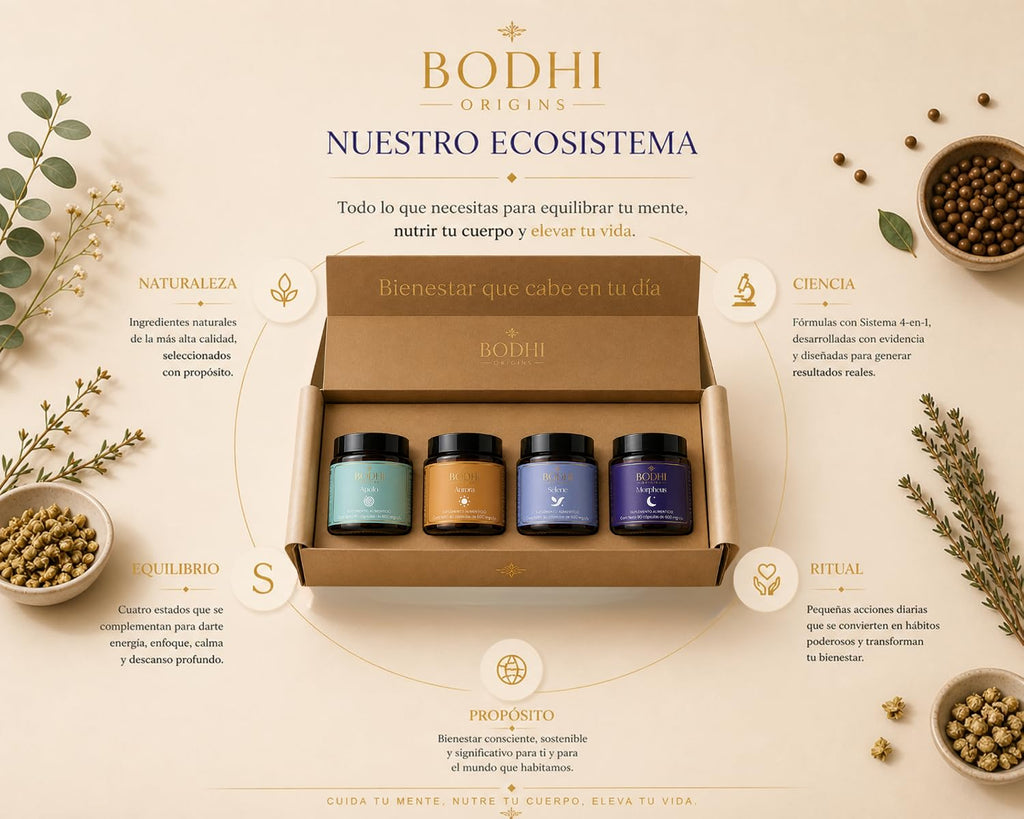 Protocolo 4×4 de Bodhi Origins, el sistema completo de cuatro fórmulas